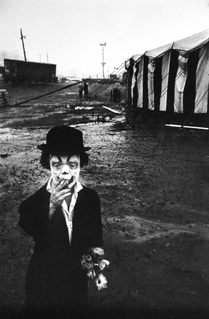 Bruce Davidson, Dwarf; Dwarf with Cigarette and Flowers