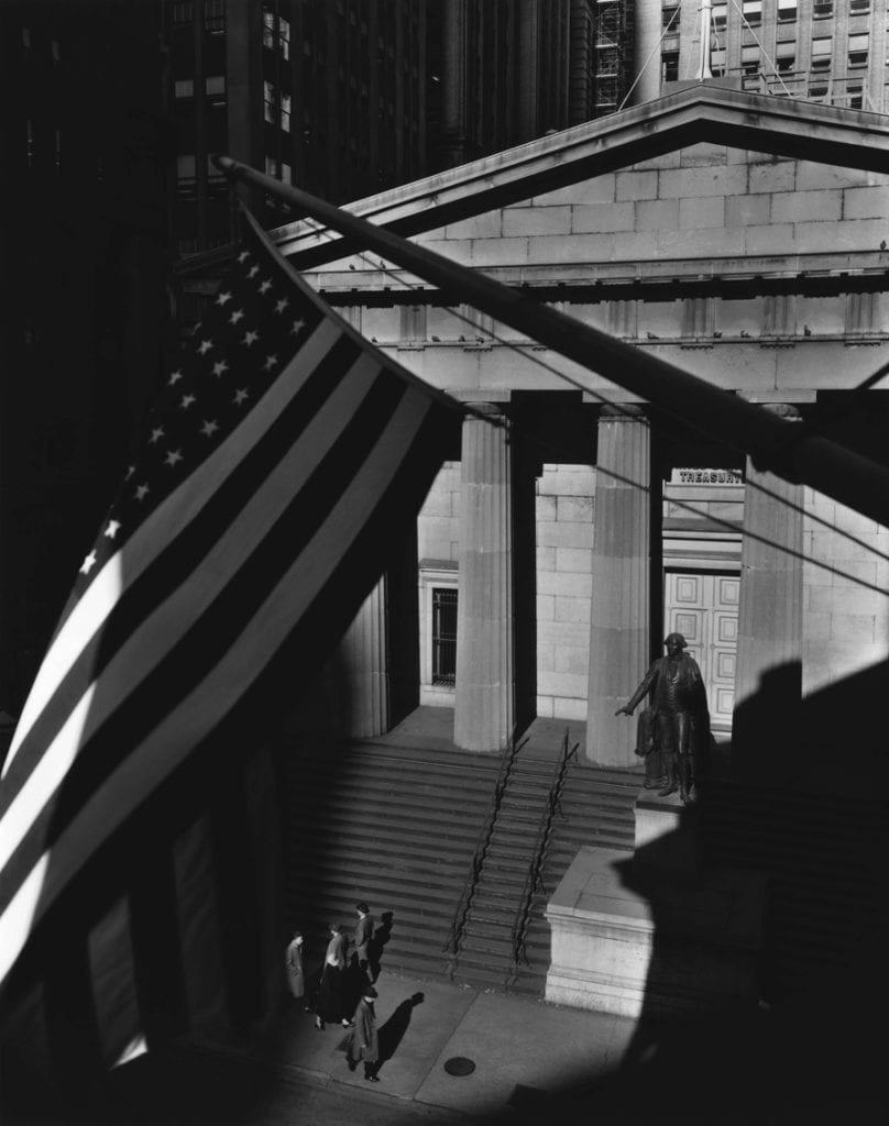Berenice Abbott, Treasury Building From J.P. Morgan's Office