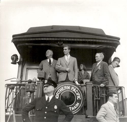 Arthur Rothstein, President Roosevelt Speaking at Bismarck, MD