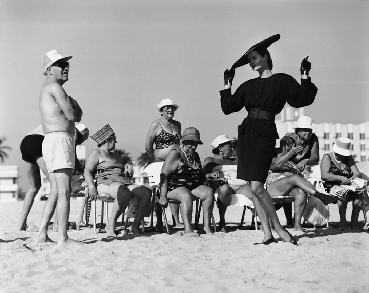 Arthur Elgort, Isabelle Townsend, Miami Beach, French Vogue, 1987, Silver Gelatin Photograph