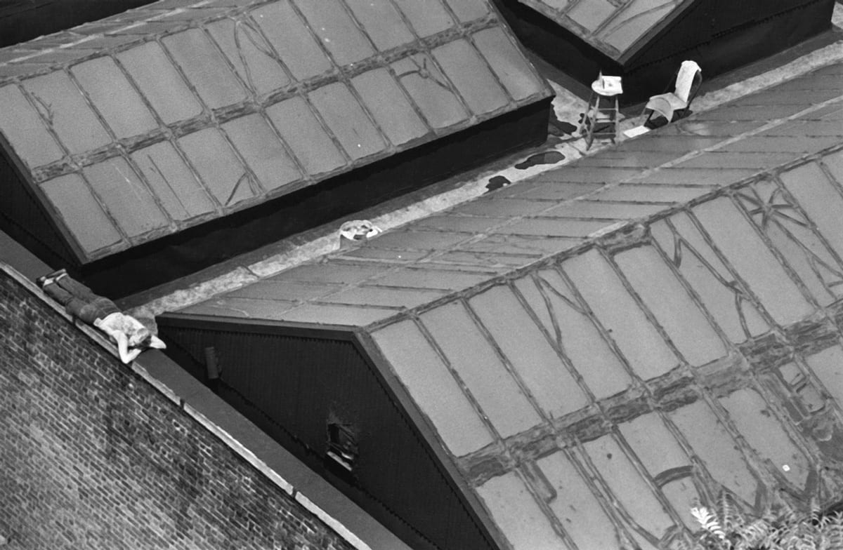 André Kertész, New York Painter on Roof