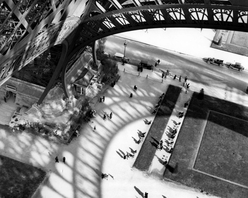 Andre Kertesz, Eiffel Tower from Above, 1929