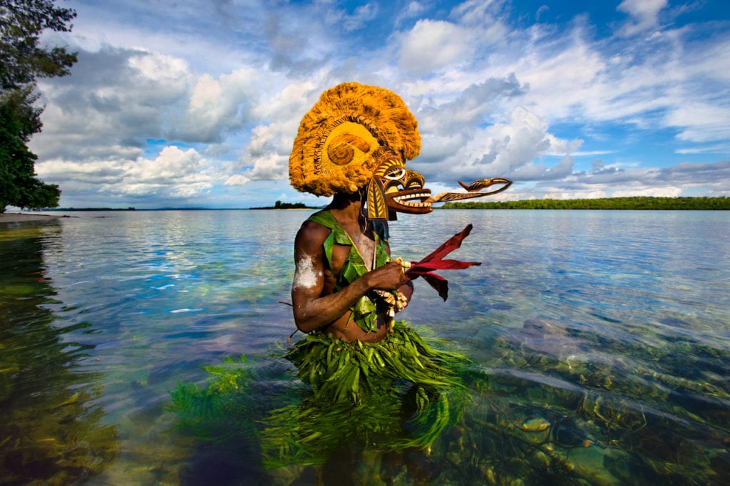 Alison Wright, Malagan Ceremonial Mask, Lissengung Island, New Ireland, Papua New Guinea, 2010, C-Type Color Photograph on Fuji Crystal Paper