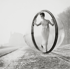 Melvin Sokolsky, After Delvaux, Paris Collections, Harper's Bazaar