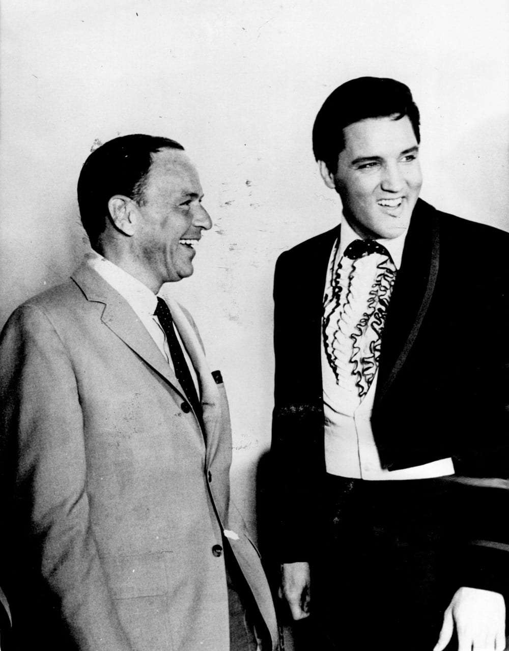 Frank Sinatra And Elvis Presley Laughing