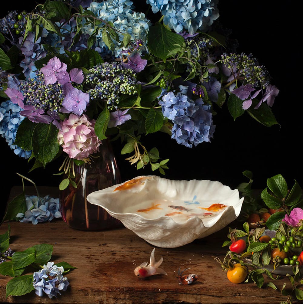 Paulette Tavormina, Flowers and Fish IV, after G.V.S.