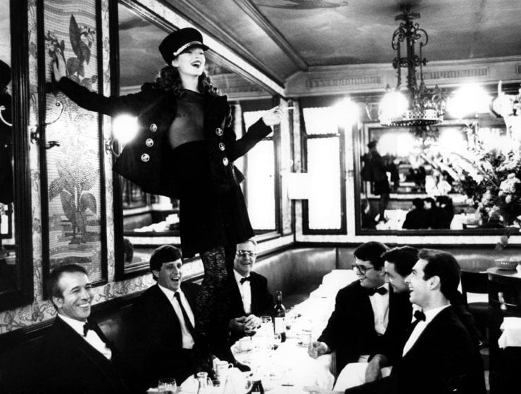 Arthur Elgort, Kate Moss at Café Lipp in Paris, Italian Vogue, Paris, Vogue Italia, 1993, Archival Pigment Photograph
