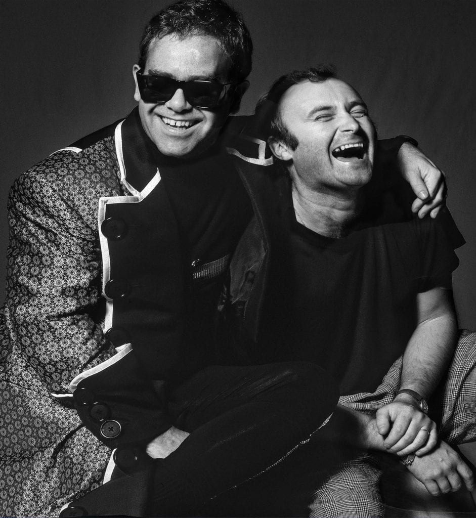 Clive Arrowsmith, Elton John & Phil Collins Laughter, The Prince's Trust Rock Concert