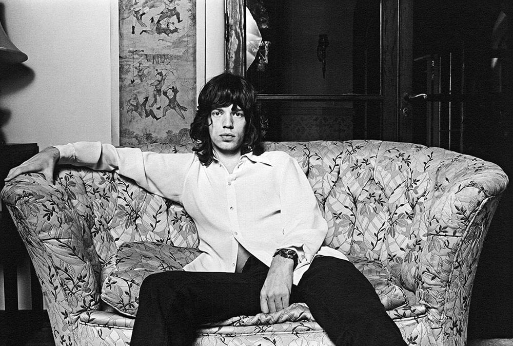 Norman Seeff, Mick Jagger, Los Angeles, Mick on the Couch