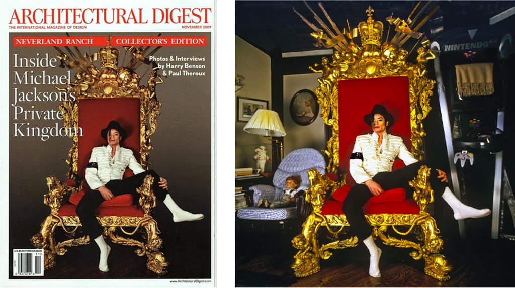 Harry Benson, Michael Jackson on Throne (King of Pop), 1997, Printed Later Archival Pigment Photograph