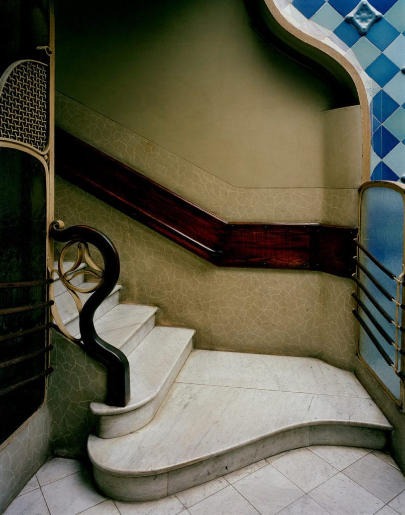 Michael Eastman, Barcelona Stairwell by Antoni Gaudi, 1994