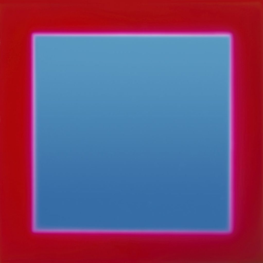 Garry Fabian Miller, The Colour Field, Red Embraces Blue, 2021, Lambda C-type Photograph from Unique Dye Destruction Print