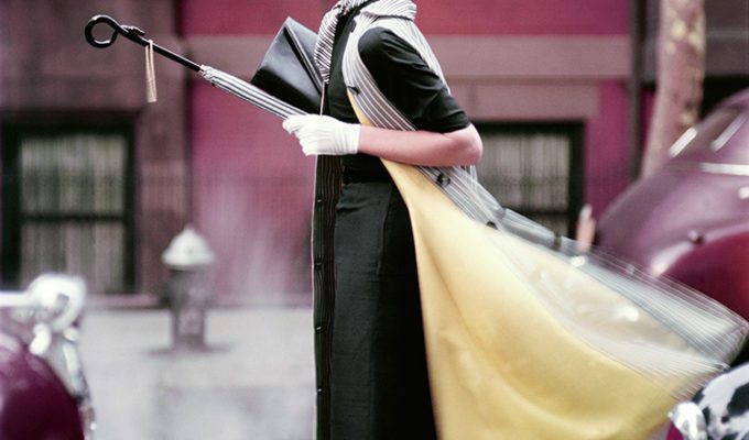 Norman Parkinson, Traffic, Ivy Nicholson in New York, 1957, C-Type color photograph