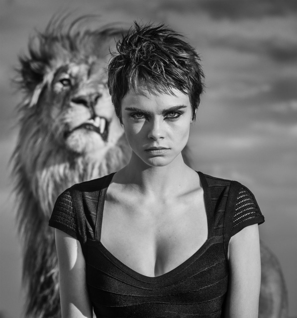 David Yarrow, Cara Delevingne, 2017, Archival Pigment Photograph