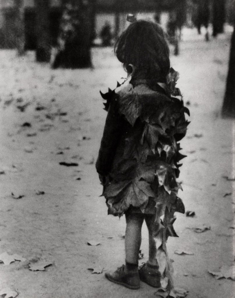 Edouard Boubat, Petite Fille aux Feuilles Mortes, Paris, 1947, Silver Gelatin Photograph