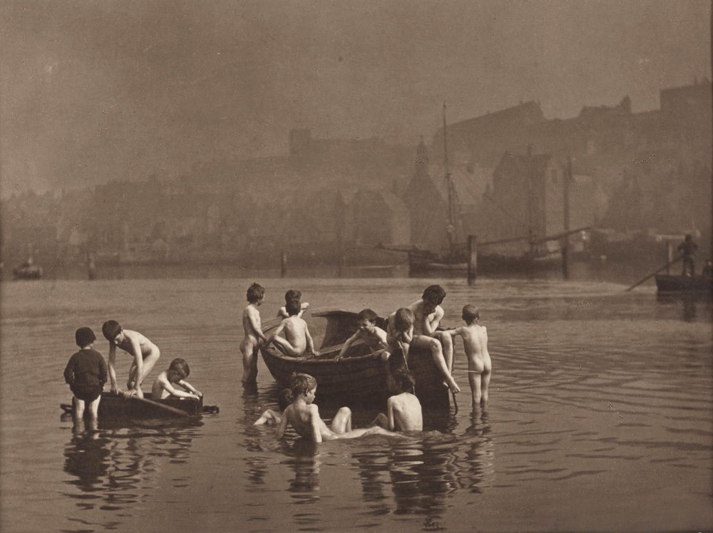 Frank Meadow Sutcliffe, Scenes of Wehitby (water rats), c. 1880-1889, Silver Gelatin Photograph