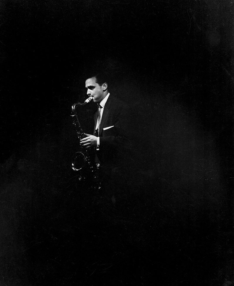 Robert Parent, Stan Getz, 1957, Silver gelatin photograph