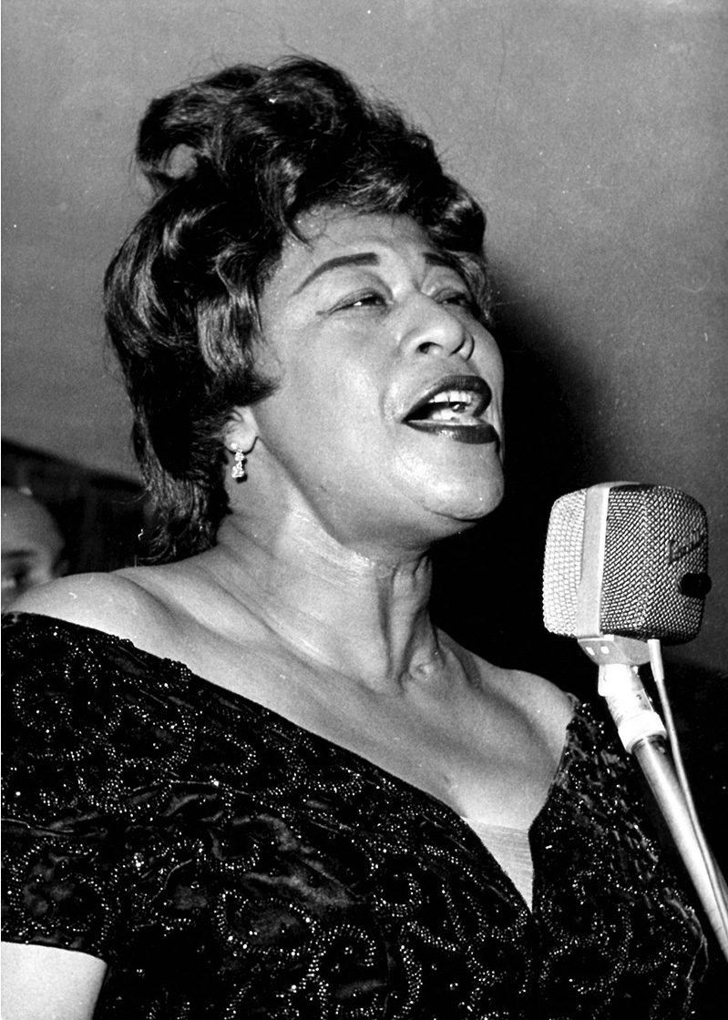Unspecified Keystone Press Photographer, Ella Fitzgerald performing at ball in Munich, 1962, Early Silver Gelatin Photograph