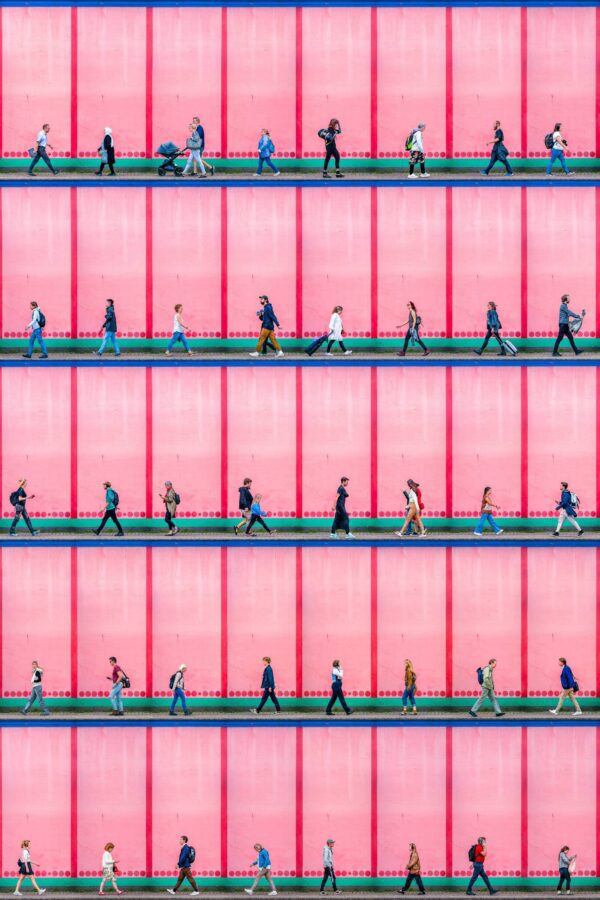 Xan Padron, Time Lapse. Palads Teatret, Copenhagen, 2024, Infused dyes sublimated on aluminum