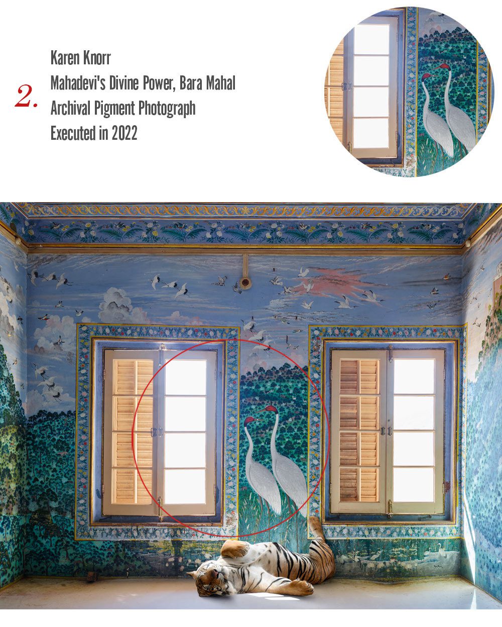 Karen Knorr — Mahadevi’s Divine Power, Bara Mahal (India Song)