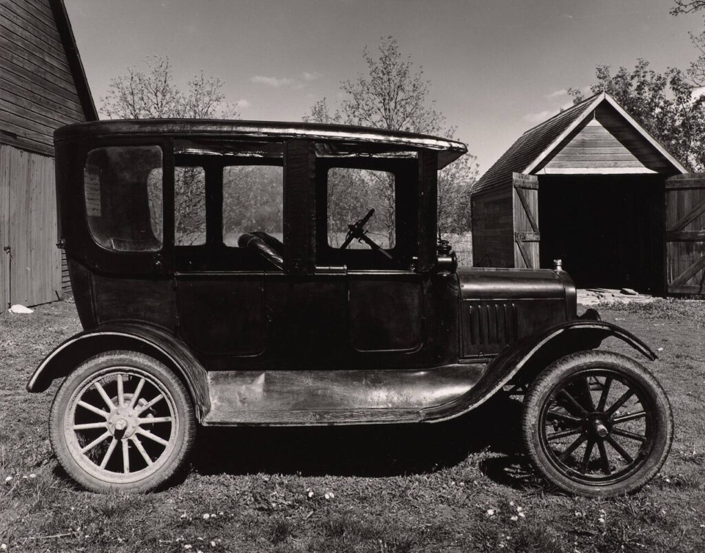 Wright Morris, Model T with California Top, Ed’s Place, ca. 1940’s, Silver gelatin photograph