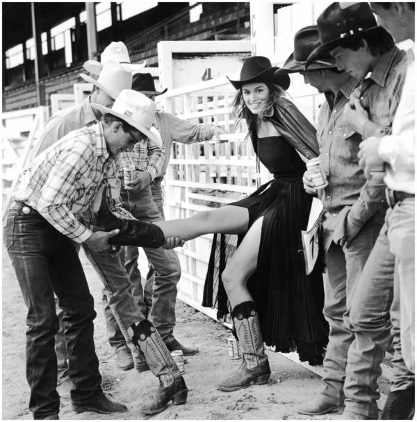 Arthur Elgort, Cindy Crawford Cheyenne, WY, Vogue Italia, 1989