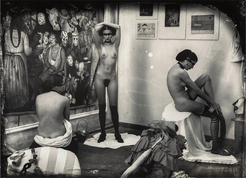 Joel-Peter Witkin, Three Kinds of Women, Mexico City, 1992, Toned Silver gelatin photograph