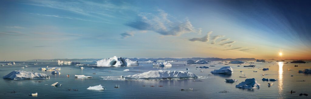 Stephen Wilkes, The Great July Melt, Ilulissat, Greenland, Day to Night, 2019, Fuji Flex Archival Photograph