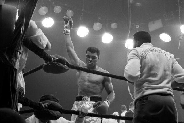 Howard Bingham, Muhammad Ali after Knocking Out Sonny Liston, 1965, Silver gelatin photograph