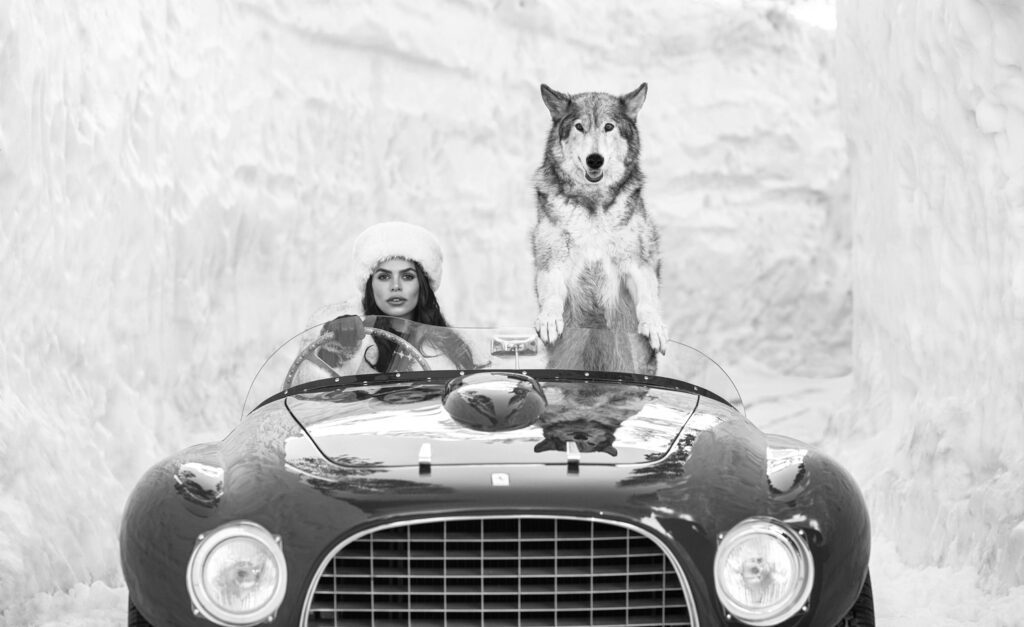 David Yarrow, Driving Home For Christmas, 2024, Archival Pigment Photograph