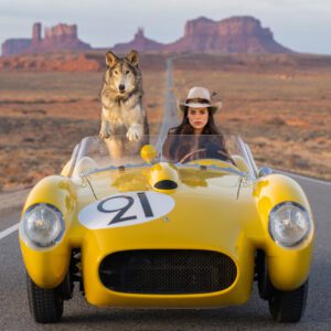 David Yarrow, Testarossa (colour), 2023, Archival Pigment Photograph