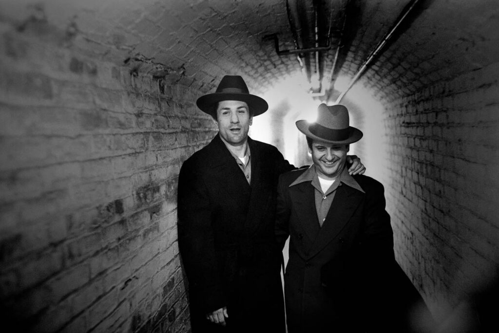  Brian Hamill, De Niro with Pesci in a tunnel at the 14th Regiment Armory (on-set Raging Bull)