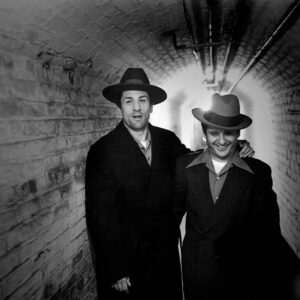 Brian Hamill, Robert De Niro and Joe Pesci, 14th Regiment Armory, (on-set Raging Bull)