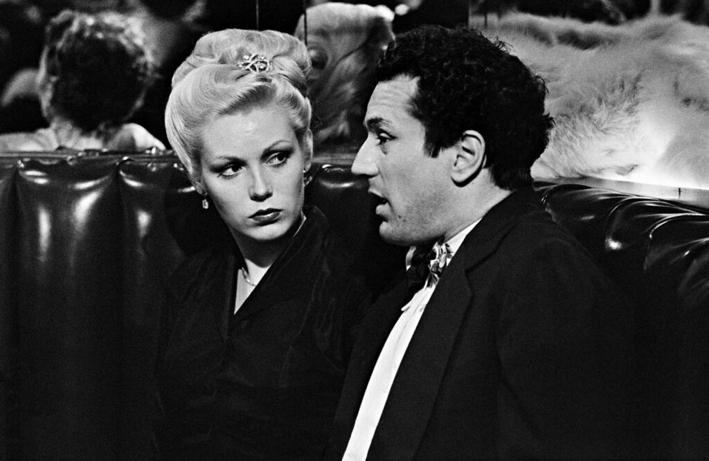 Brian Hamill, Robert De Niro and Cathy Moriarty, in a scene from the Martin Scorsese-directed film 'Raging Bull'