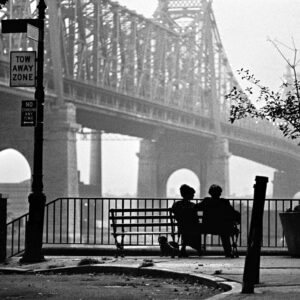 Brian Hamill, Diane Keaton and Woody Allen, 59th Street Bridge, New York photograph for sale