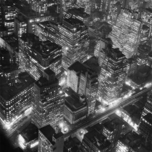 Berenice Abbott, New York at Night, 1932, Silver gelatin photograph