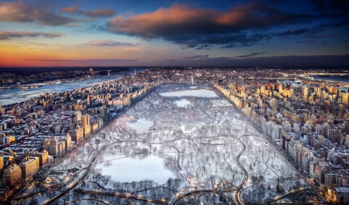 Stephen Wilkes, The Four Seasons, View of Central Park, Winter, Day to Night, 2026, Fuji Flex Archival Photograph