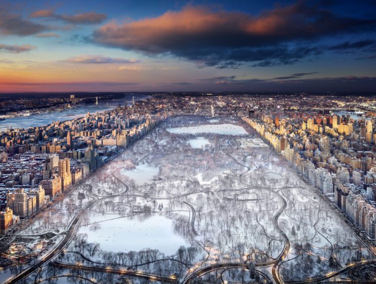 Stephen Wilkes, The Four Seasons, View of Central Park, Winter, Day to Night, 2026, Fuji Flex Archival Photograph