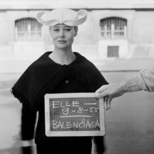 Georges Dambier, Nina, Paris / Balenciaga, 1955, Silver gelatin photograph