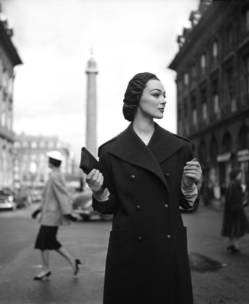 Georges Dambier, Ivy Nicholson, Place Vendôme, 1954, Silver gelatin photograph