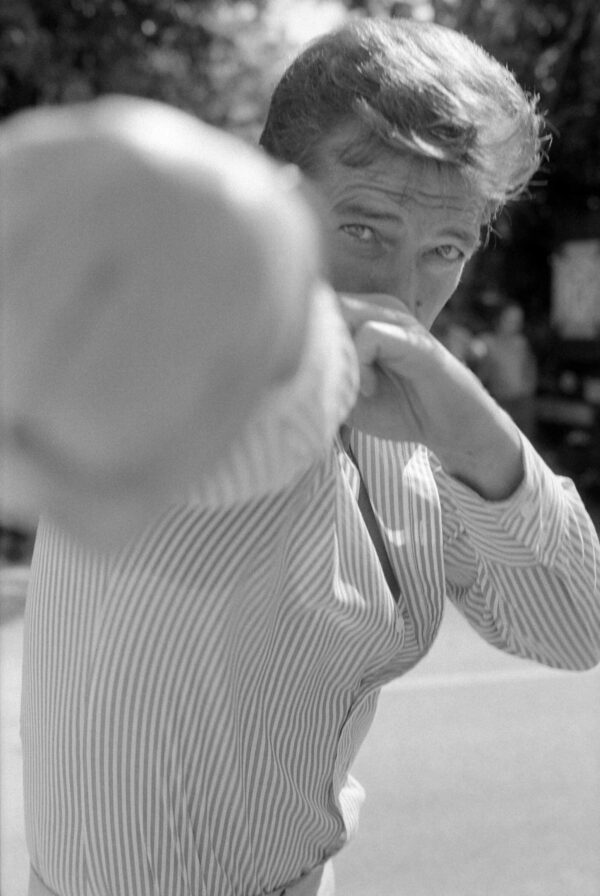Terry O'Neill, Roger Moore, The Punch, 1975, Silver gelatin photograph
