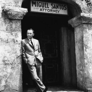 Bob Willoughby, Frank Sinatra on set of Marriage on the Rocks, 1965, Silver gelatin photograph