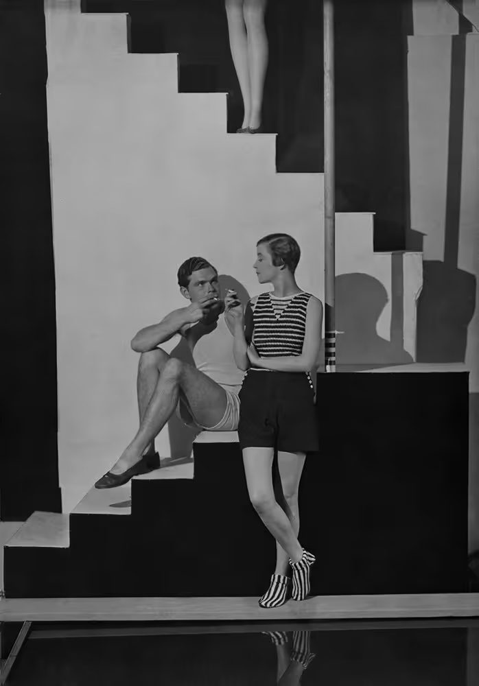 George Hoyningen-Huene, Bettina Jones, Beachwear by Schiaparelli, 1928