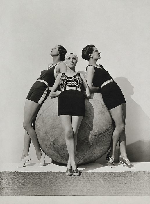 George Hoyningen-Huene, Ernor Carise and Models around a Michelin Push-Ball, 1930