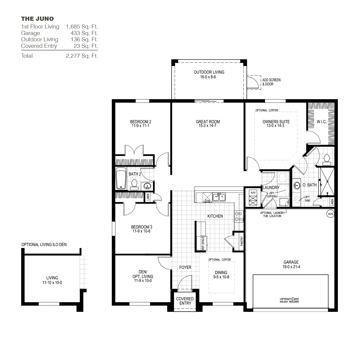 Juno New Home Floorplan Cornerstone by Holiday Builders