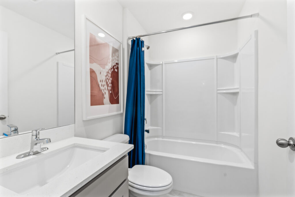 The Guest Bath in the Sylvester Floorplan from the Value Collection