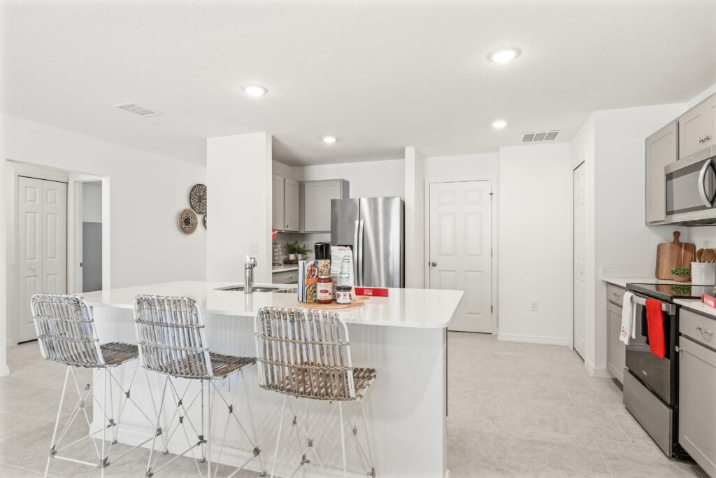 The Kitchen in the Sylvester Floorplan from the Value Collection