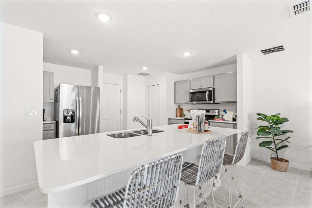 The Upgraded Kitchen in the Sylvester Floorplan from the Value Collection