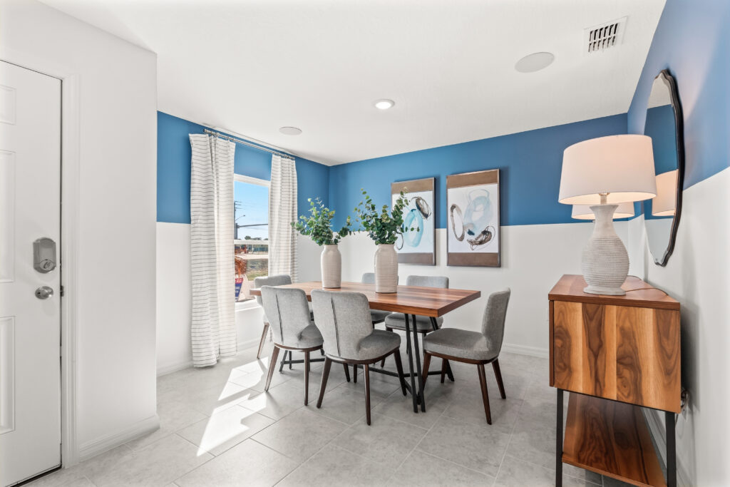 The Dining Room in the Sylvester Floorplan from the Value Collection