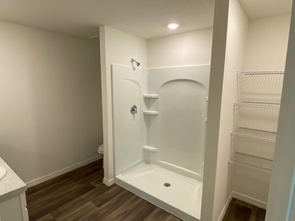 Holiday Builders Foxtail model bathroom in Edgewater Florida